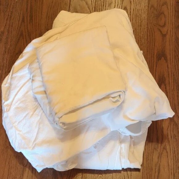 ORGANICS Vintage White CALIFORNIA KING Sheet Set - Picture 1 of 5